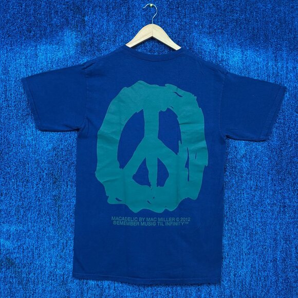 Mac Miller Mackadelic Blue Rap T-Shirt Size Medium - Picture 1 of 4